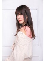 モカ ヘアーデザイン(moca HAIR DESIGN)&nbsp;【moca HAIR DESIGN】ストレートタッチの内巻きセミロング