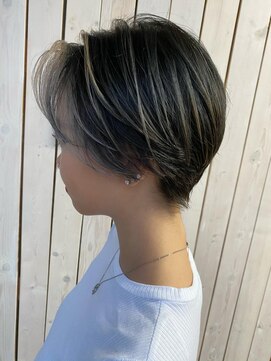 ユニヴァース 篠ノ井店(u ni verse) ハンサムショート×フェイスフレーミング