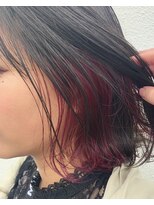 ヘアメイクエイト 丸山店(hair make No.8) << hair make No.8 黒木 >> インナーカラー×ピンク