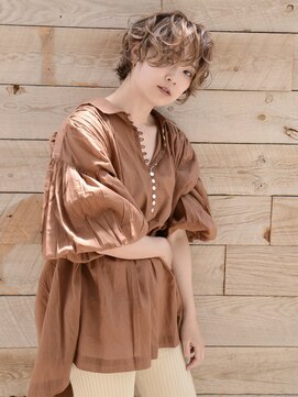 ロアー 葛西店(RAWR hair) 【RAWR】無造作パーマ_メンズライク_カーリーショート