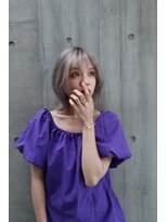 アレンヘアー 池袋店(ALLEN hair) シルバーショート/ミディアムウルフ/グレージュ