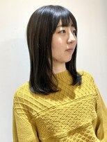 フォーク FOLK&nbsp;【FOLK】透明感ダークグレー☆似合わせ内巻きミディアム♪