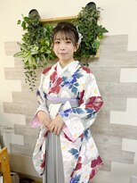 ロカット サロン(Roquat Salon)&nbsp;袴着付けとアップアレンジ【ヘアセット/立川/立川南/浴衣/袴】