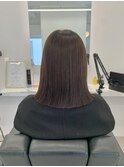 大人ガーリーチョコレートプリカールモードヘアハイライト