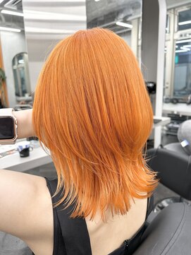 エイト 立川店(EIGHT) ☆ライトオレンジ×ミディアムウルフ☆