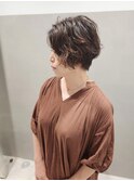 大人ショート×コスメパーマ