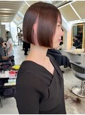 ショート×インナーカラー/イヤリングカラーブリーチ/ハイトーン