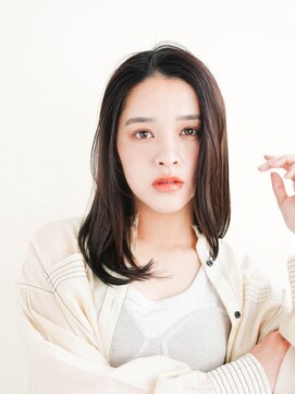 ジュール サウス 新宿南口(Joule South) ミディアムヘア/斜めバング/グレージュカラー/新宿駅