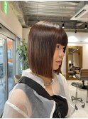 【ADORE横浜】長め切りっぱなしボブ