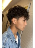 メンズカットツイストスパイラルパーマ