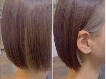 カルフール アメニタ ヘアー(carrefour AMENITE HAIR)の写真/【梅島駅近く】透明感のあるツヤ髪に♪ハイライト/インナーカラー/ハイトーンカラーでオシャレに！