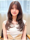 ＊ロングレイヤーカット！ハイレイヤーセミロングウルフカット