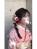 編み下ろし　成人式ヘア　卒業式ヘア　結婚式ヘア