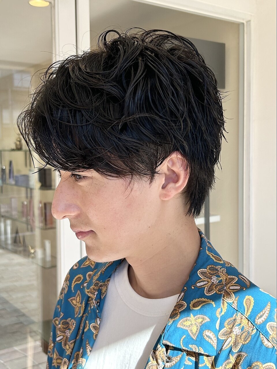 【男性メニュー人気No.1】カット+ミントシャンプー+眉カット　4400→3800