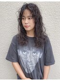 【haif】スパイラルパーマ　レイヤーカット　ウェーブスタイル
