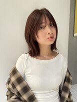 ローエ バイ デコ(Rohe by DECO)&nbsp;-Saki- 明るめピンクブラウン、顔周りカット、レイヤーカット