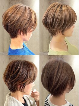 メロウ(Mellow)の写真/《技術力が試されるショートヘア》髪質,骨格,クセの流れを分析しあなたの魅力を最大限に引き出すデザインに