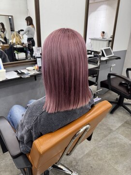 アジールヘア 北千住駅西口店(agir hair) ピンクカラー ピンクベージュ Tokyo salon kitasenjyu