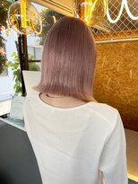 ウユ(uhyu) 【uhyu】ピンクベージュ × ボブ