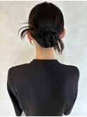 ヘアセット　お呼ばれ　アレンジ