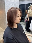 切りっぱなしボブ長めボブナチュラルボブ結べるボブ前下がりボブ