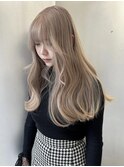 くびれヘア/アプリコットオレンジ/夏のヘアアレンジ/梅田