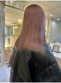 ハイトーン シアピンク ×セミロング