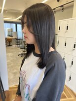 セイル(Sail) グレージュ×艶カラー8.5アプリコットオレンジくびれヘア