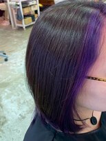 ビオトープミヨシ(Bio-Top MIYOSHI)&nbsp;顔まわりを華やかに◎パープルインナーカラー