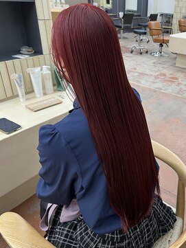 パークレーン アイス イヴェン(park lane ICI yeven) 秋◎韓国風レイヤーカット×デザインカラー暗髪オリーブYUKI