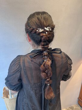 ニコ(NICO) 編みおろしアレンジ10.15暗めカラー