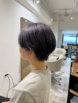 ソイクフ 四条大宮店(SOY-KUFU) 20代30代40代◎似合わせカットデザインカラーパープルショート