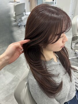 リュール バイ ヘッドライト 北千住店(lueur by HEADLIGHT) まろみチョコレートカラー×レイヤーカット