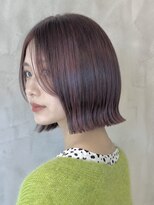 ジールサロン つくば本店 外ハネ 切りっぱなしボブ