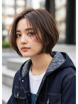 ライクバイコトナ 越谷(RIKE by kotona)&nbsp;ショートボブ髪型20代30代40代50代前髪あり前髪なし面長丸顔越谷