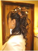 “綺麗な大人のハーフアップ”