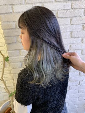 ロンド 表参道店(Lond) 【Lond倉崎涼】インナーカラー職人グリーン*インナー緑