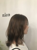 ヘアーコレクトニコ(hair collect nico)&nbsp;シエナカラー×ミディアムレイヤー