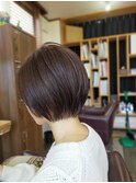 ショート×アッシュグレー