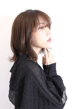 ロア(lore) 【lore銀座】艶ベージュ♪アンニュイ　ボブ