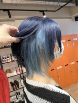 コワファーストナガサキシャンプーボーイ(COIFF1RST NAGASAKI SHAMPOO BOY)&nbsp;ネイビーブルー×水色☆