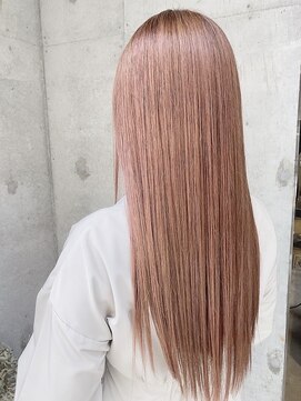 ムイミ(muimi) 【うる艶ベビーピンク♪ナチュラルストレート】髪質改善/艶髪