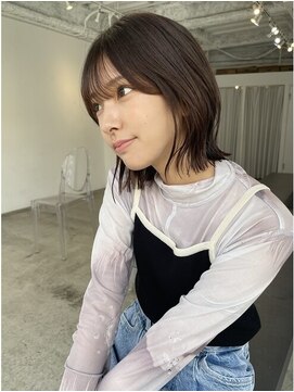 ヘアサロンエムフィス 池袋東口(HAIR SALON M Fe's) シースルーバング×パツっとボブ
