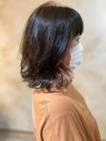 ヘアーリゾートガーデン 南林間店(Hair Resort Garden)&nbsp;ペールピンクールピンクのインナーが大人かわいいネオウルフ