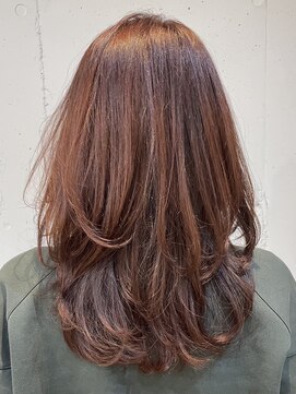 ヘアー 4038(HAIR.4038) くびれヘア×チェリーブラウン