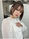 グレージュカラーニュアンスカラー小顔ヘア韓国ヘア20代30代