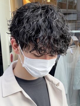 フィフス 栄(fifth) 波巻きスパイラルパーマツーブロックメンズマッシュ栄