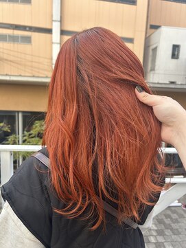 ミント(mint) ☆ワンブリーチでできる！！オレンジカラー！！