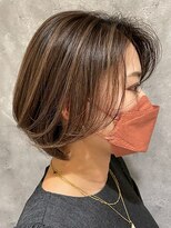 ヘアーサロン ソシエ 二子玉川店&nbsp;白髪ぼかし大人ショート大人ボブ30代40代50代60代二子玉川