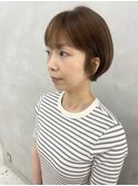 大人ショート×ワンカラーでハイトーン